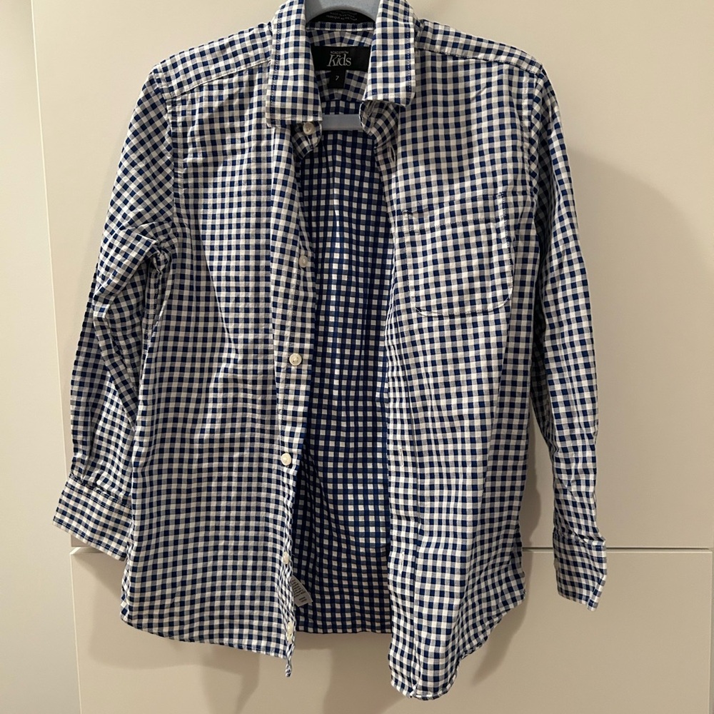 Nordstrom Kids Blue and White Shirt